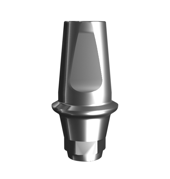 Titanium straight abutment (1.0 mm) compatible with NeoBiotech