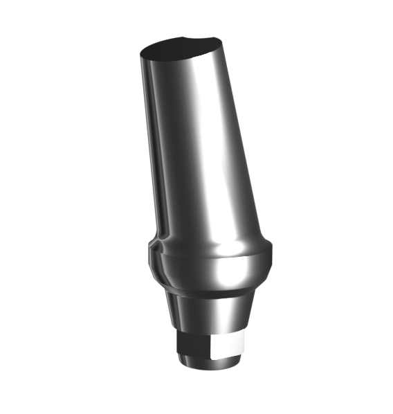 Titanium angled abutment 17° (1.0 mm) compatible with NeoBiotech